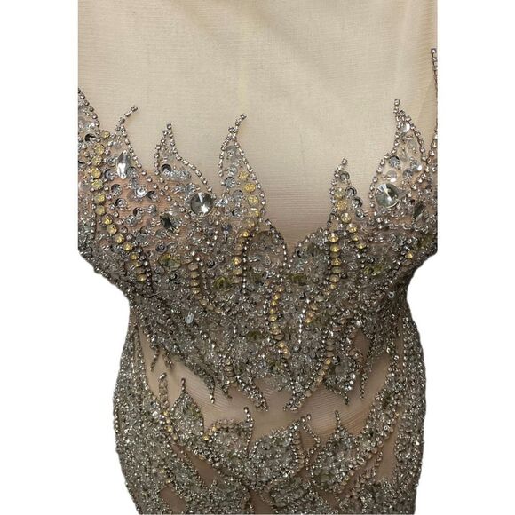Terani Conture Rhinestone Cocktail Evening Holiday Dress Size 4 - Picture 11 of 16